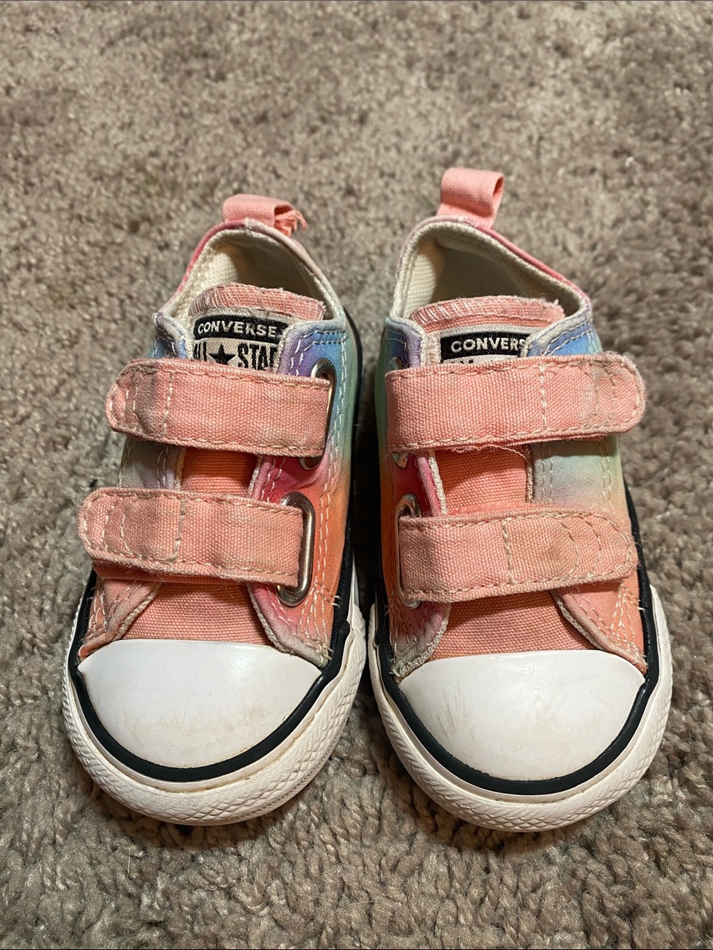 Converse All Star Rainbow Trainers Low Top Sneakers size 5